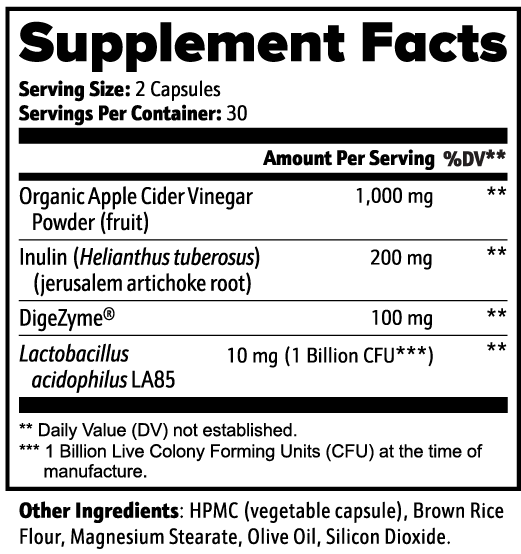 gut glow ACV - Apple Cider Vinegar Capsules