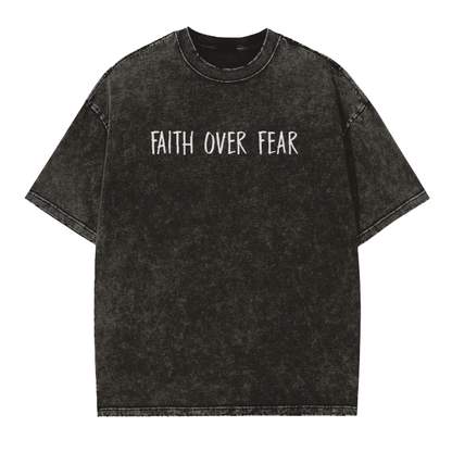 FOF- Edge Frayed Vintage Washed T-Shirt -